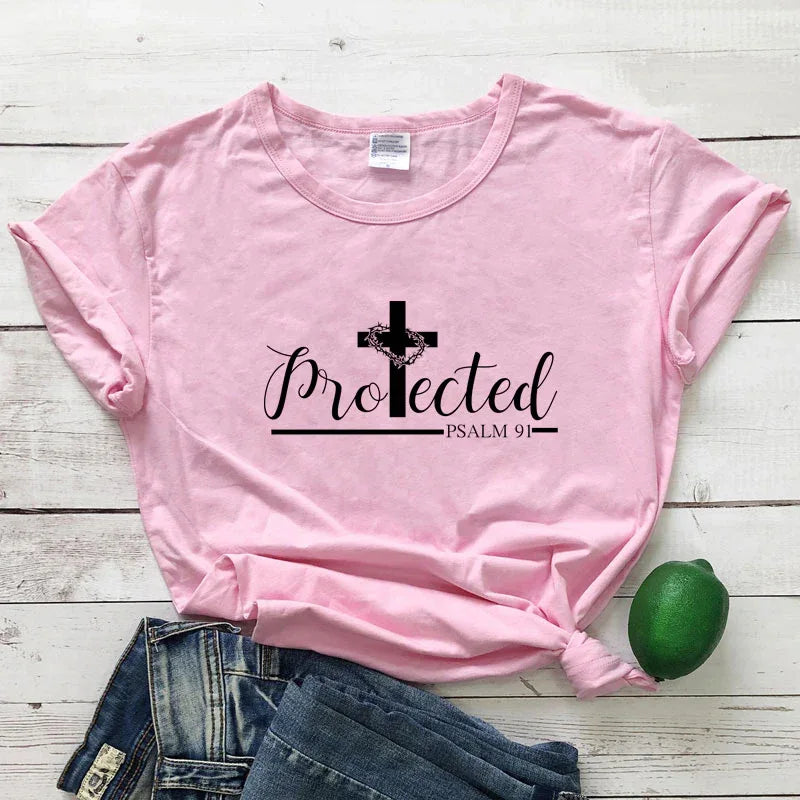 Protected by the Cross T-shirts - God Cloth
