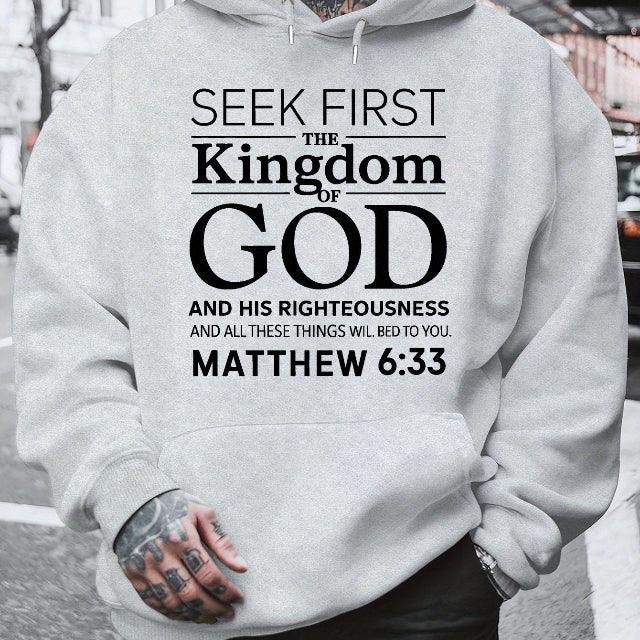 3D Matthew 6:33 Bible Verse Hoodie - God Cloth
