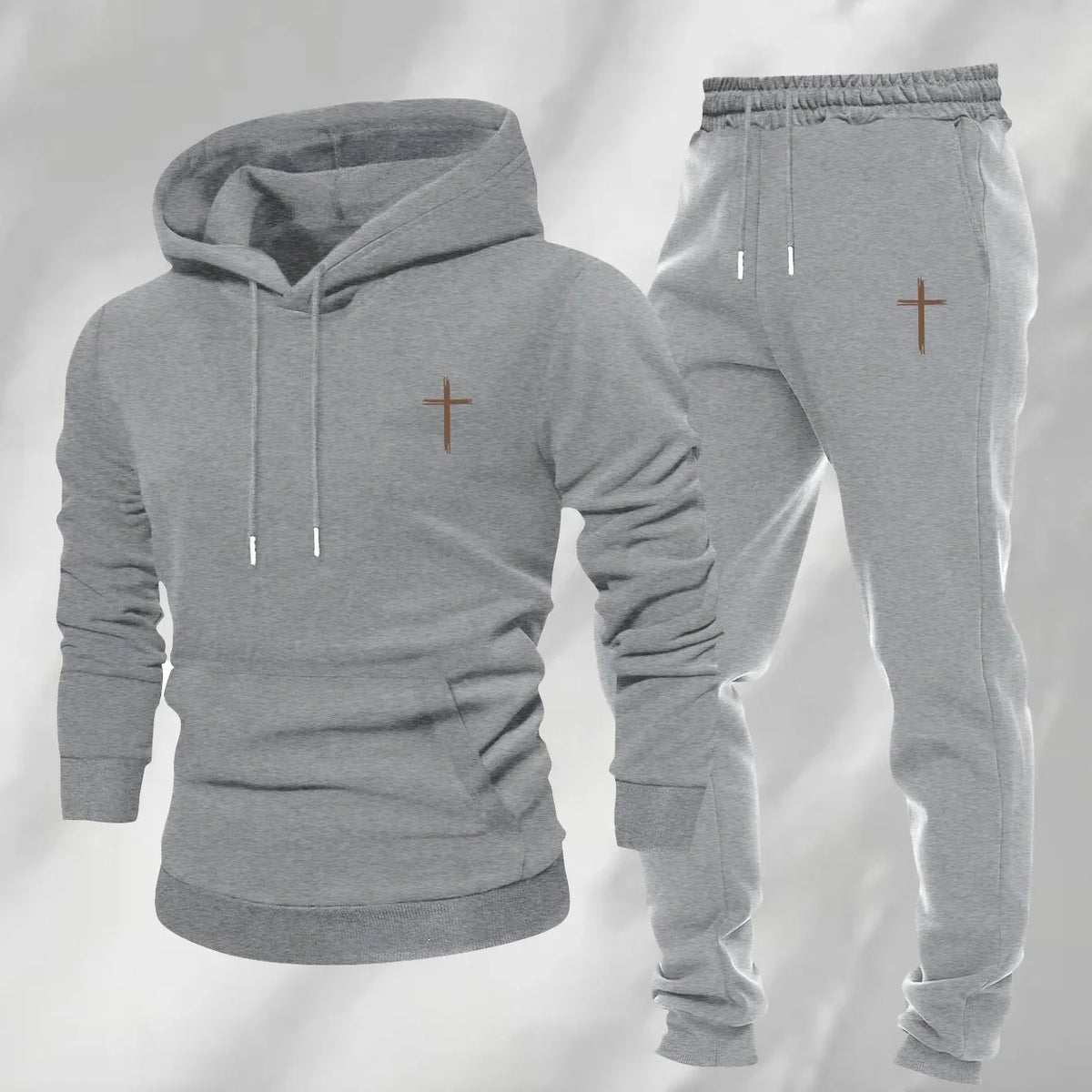 Men's Minimalist Cross Sweatsuit - God Cloth