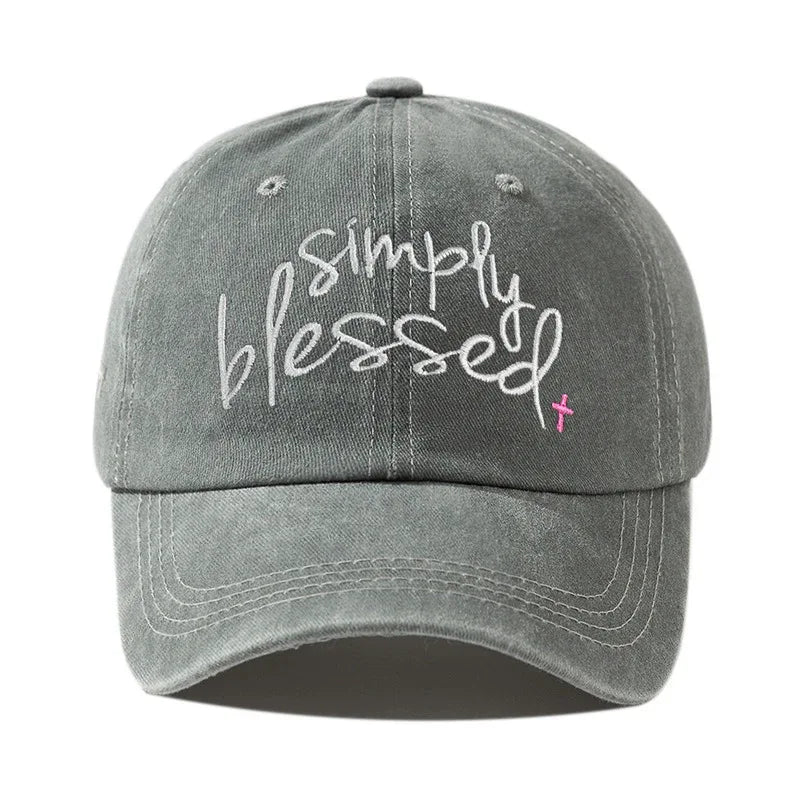 Simply Blessed Wide Brim Baseball Cap - God Cloth