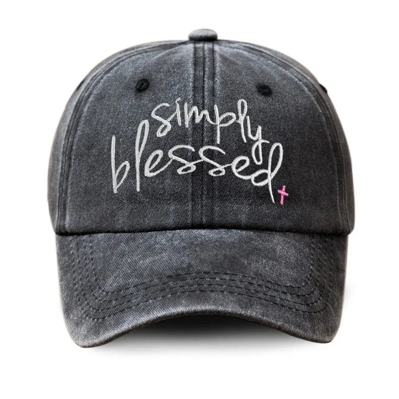 Simply Blessed Wide Brim Baseball Cap - God Cloth