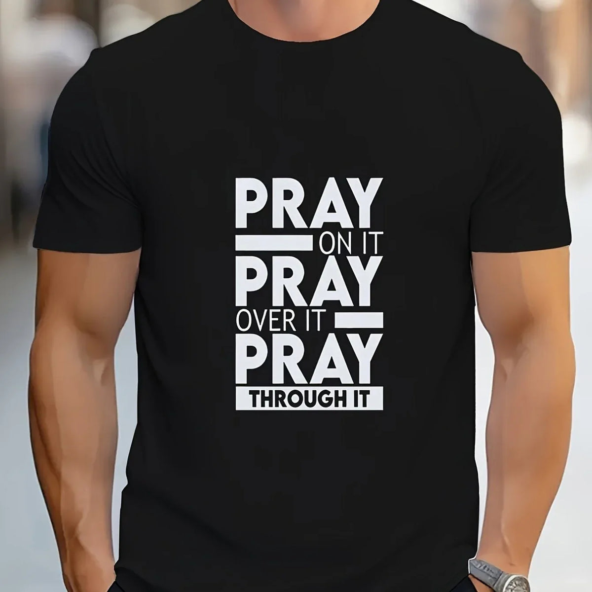 Men's Faith-Inspired Prayer Christian T-Shirt - God Cloth