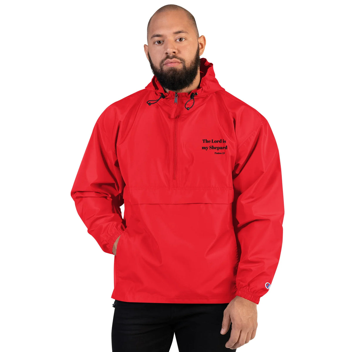 Embroidered Champion 23rd Psalms Jacket - God Cloth