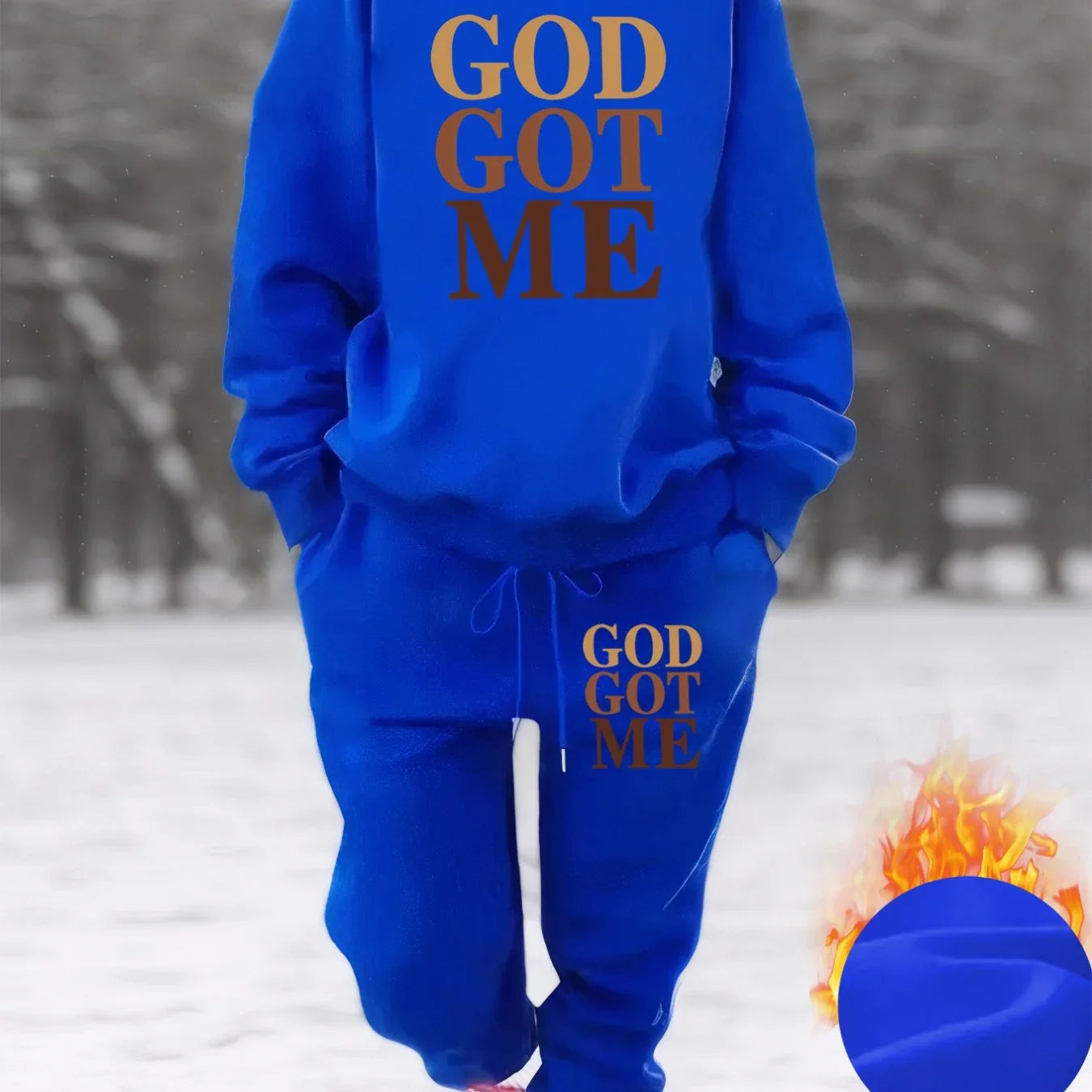 Women's Casual "GOD GOT ME" Sweatsuit - God Cloth