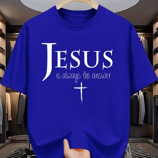 "Jesus is Always the Answer" Christian Graphic Tee