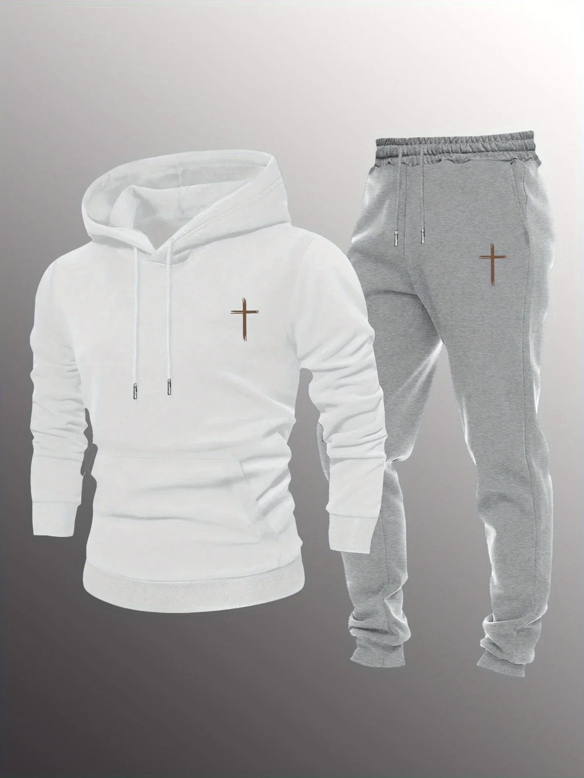 Men's Minimalist Cross Sweatsuit - God Cloth