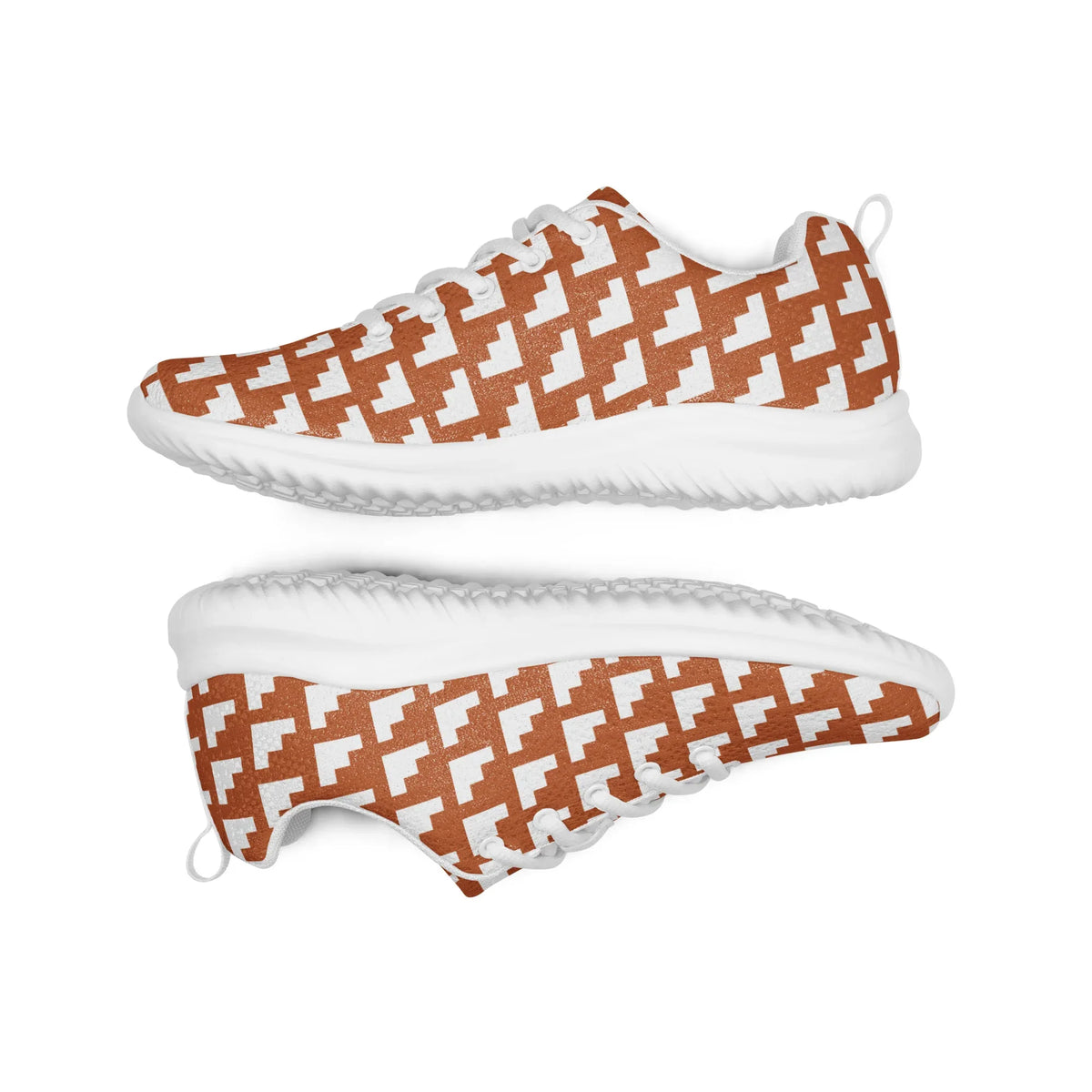 Men’s Brown Geo Athletic Shoes - God Cloth