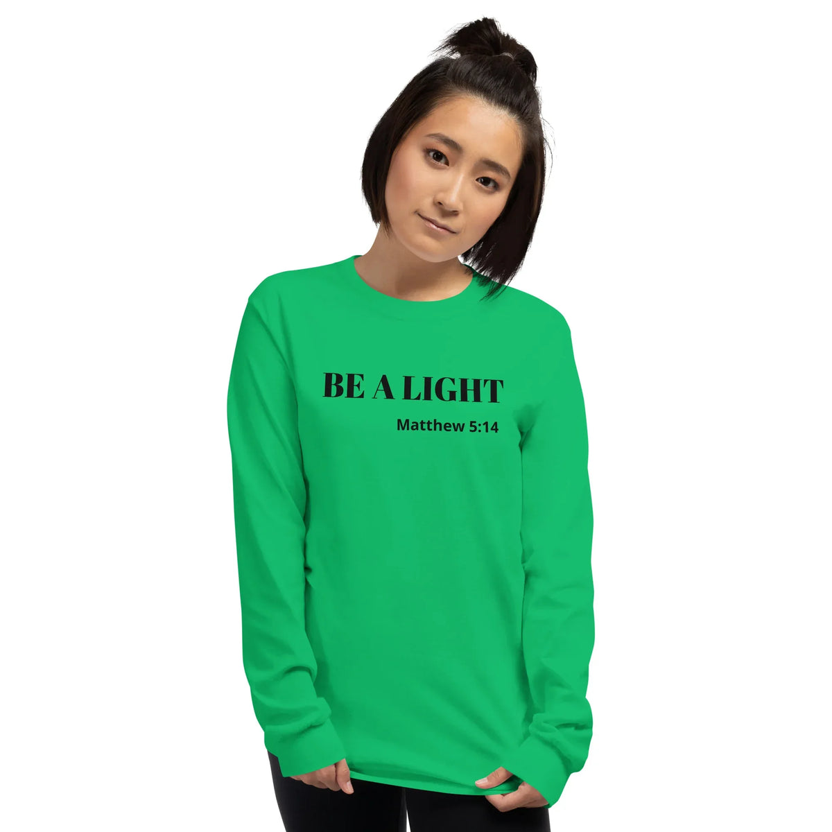 Be A Light Long Sleeve Shirt - God Cloth