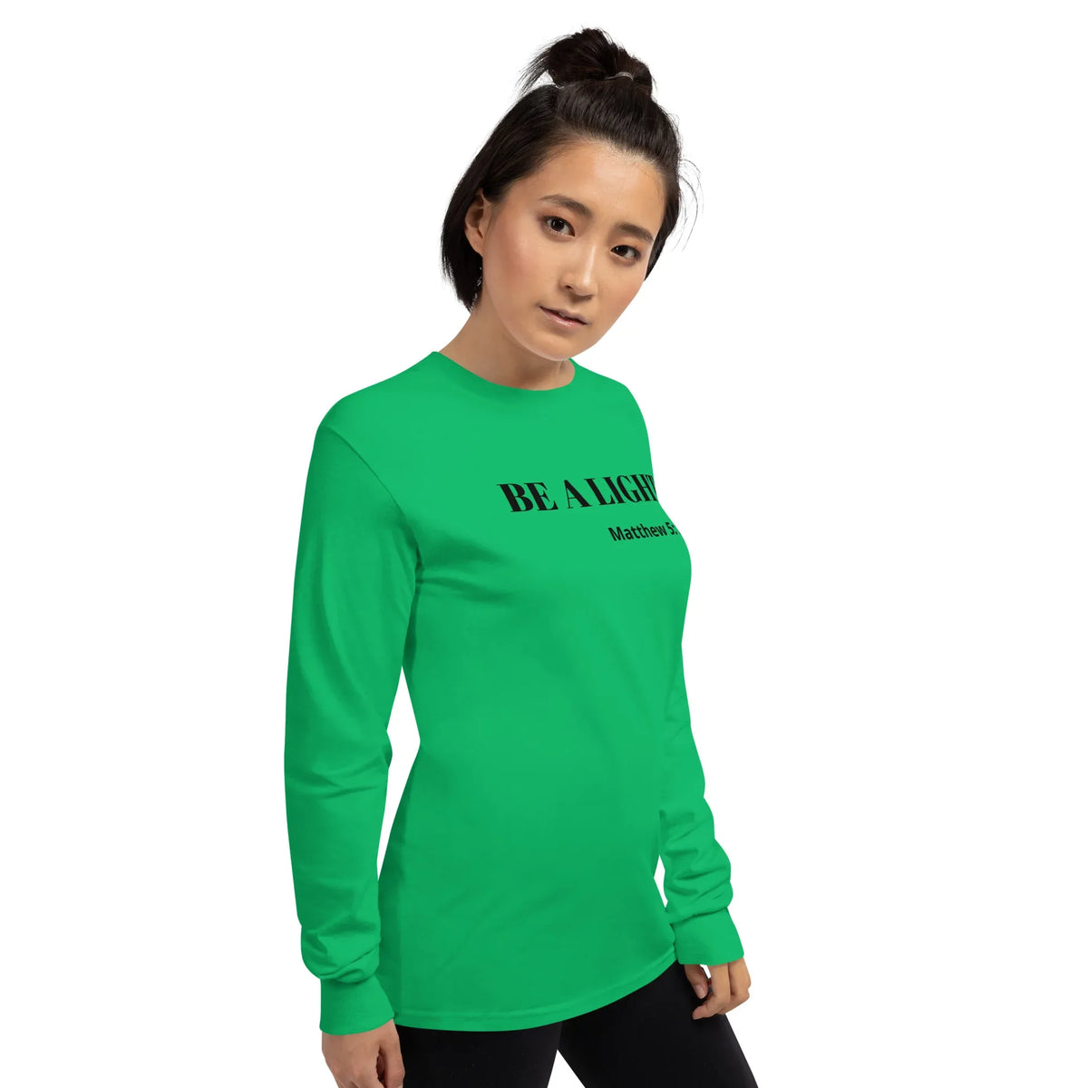 Be A Light Long Sleeve Shirt - God Cloth