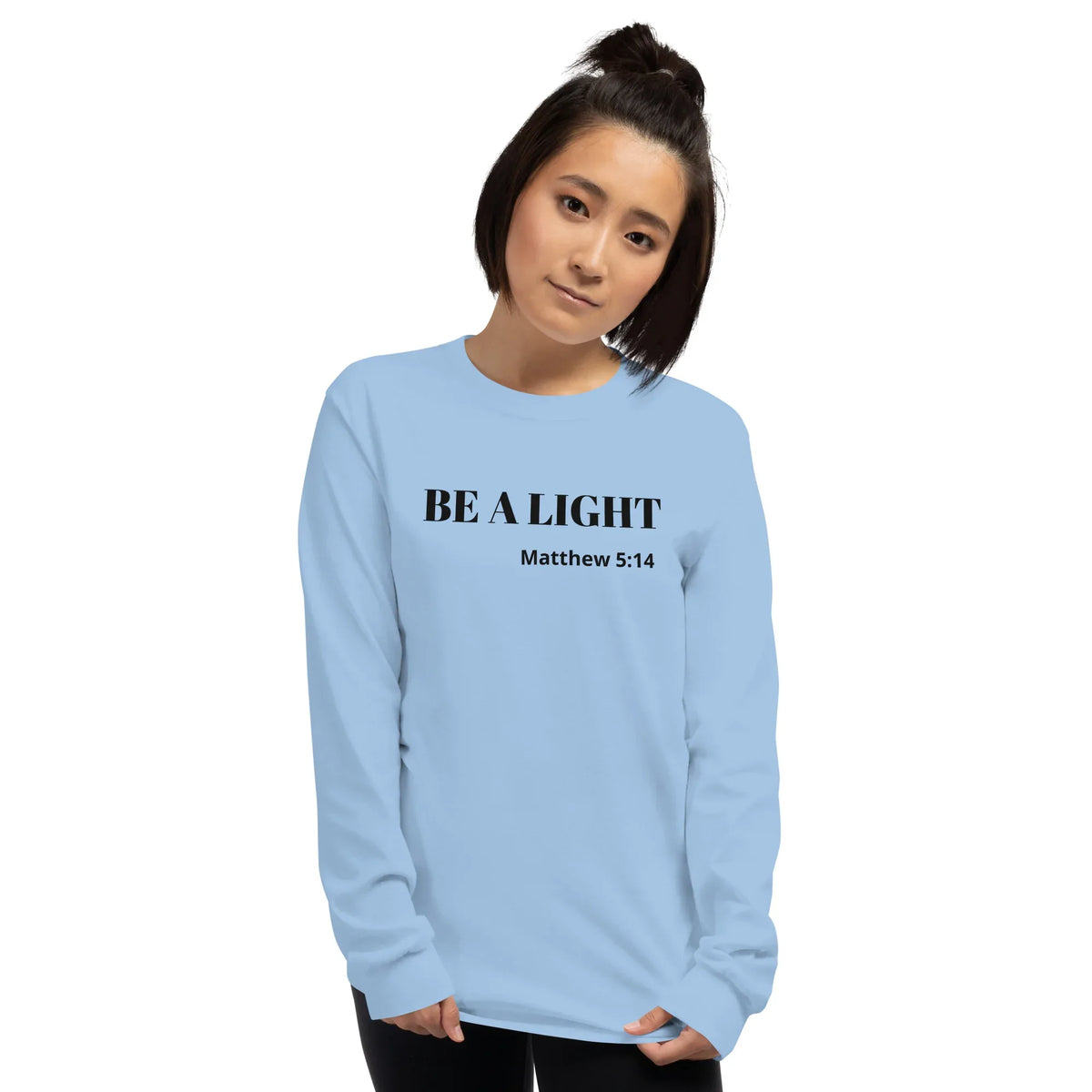 Be A Light Long Sleeve Shirt - God Cloth