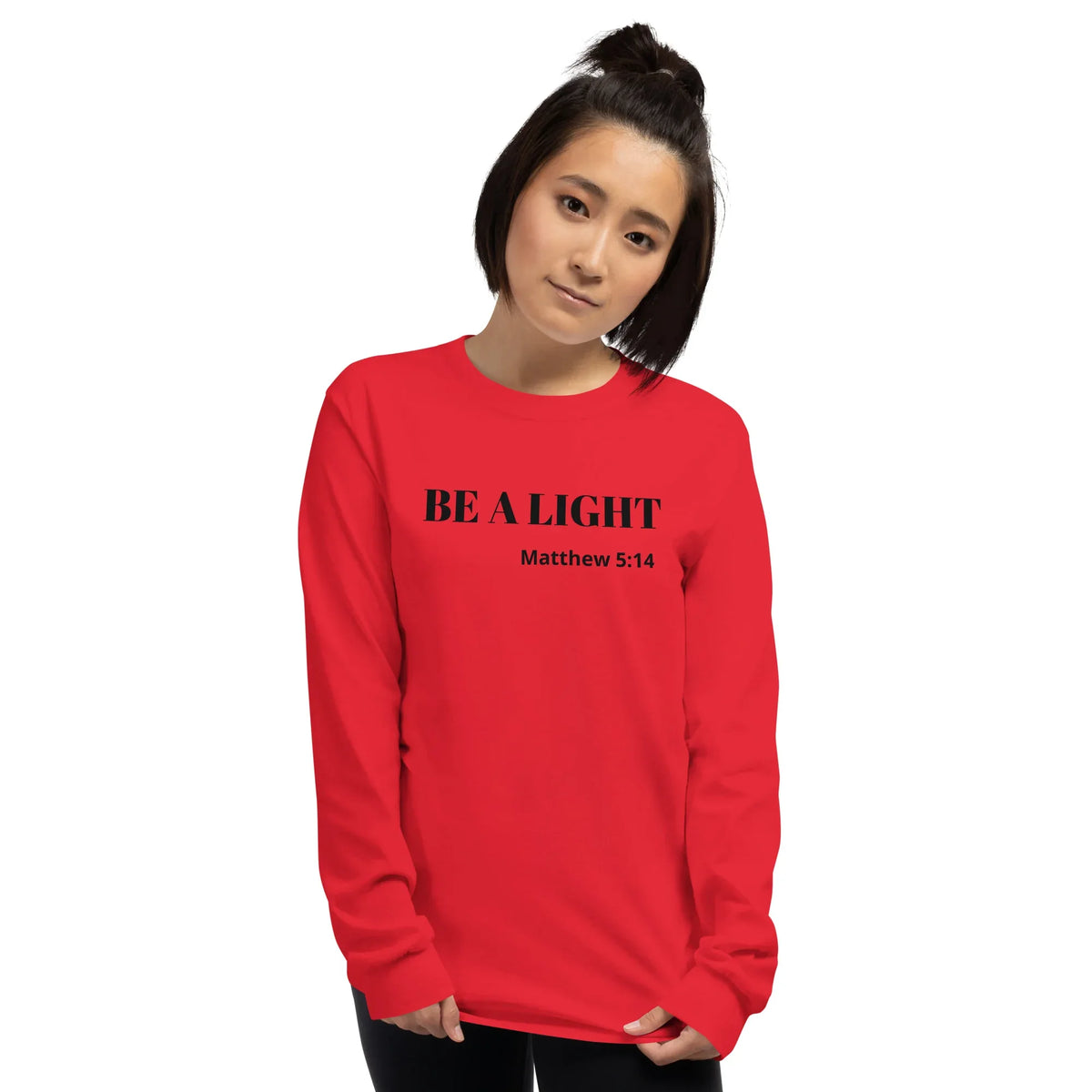 Be A Light Long Sleeve Shirt - God Cloth
