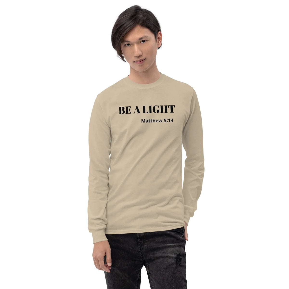 Be A Light Long Sleeve Shirt - God Cloth