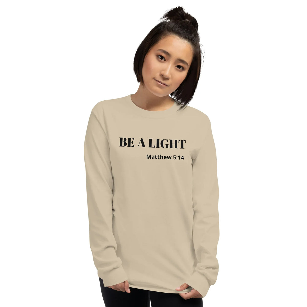 Be A Light Long Sleeve Shirt - God Cloth