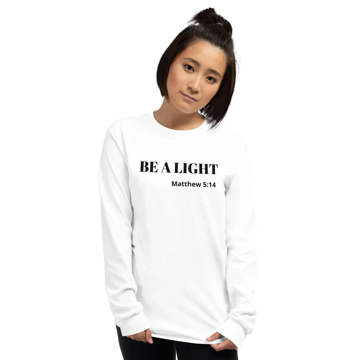 Be A Light Long Sleeve Shirt - God Cloth