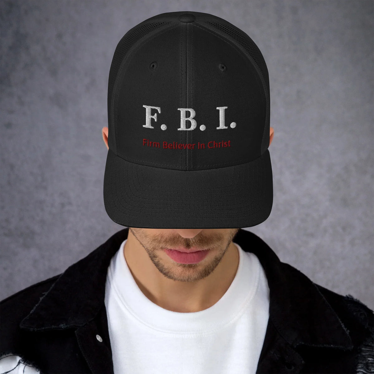 Black FBI Cap - God Cloth