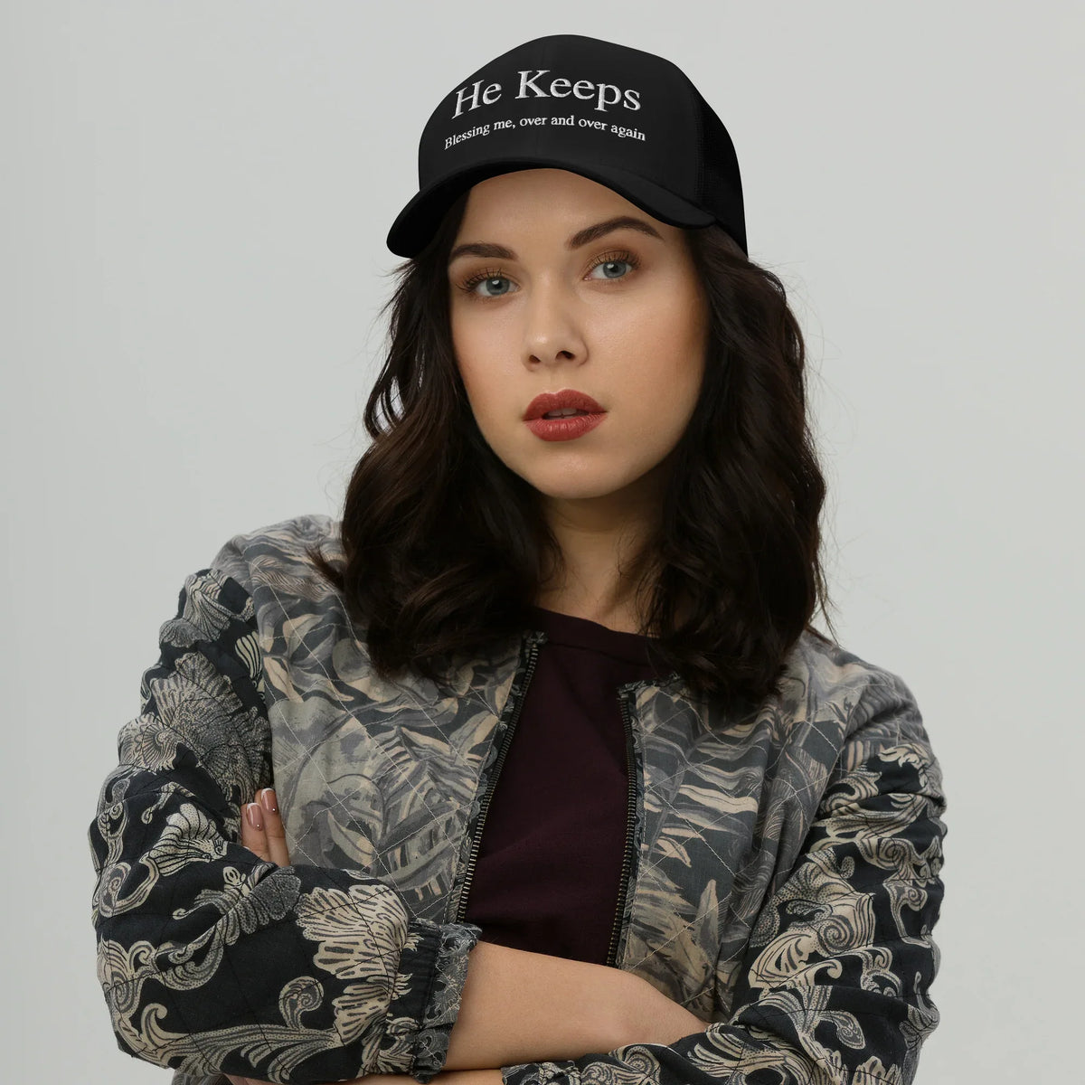 He Keeps Blessing Me Cap - God Cloth