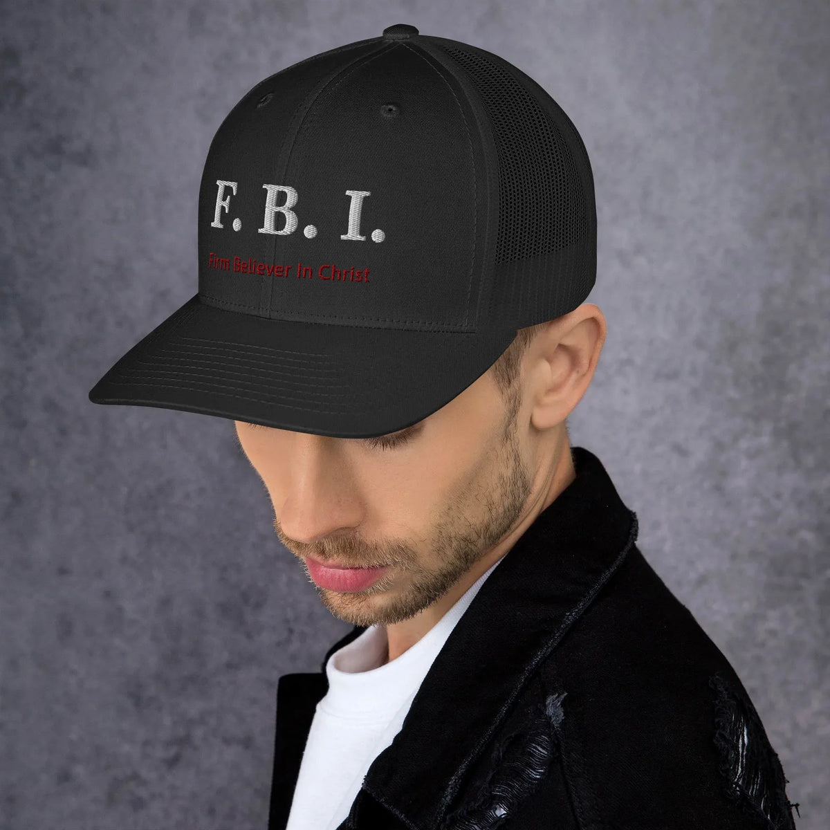 Black FBI Cap - God Cloth