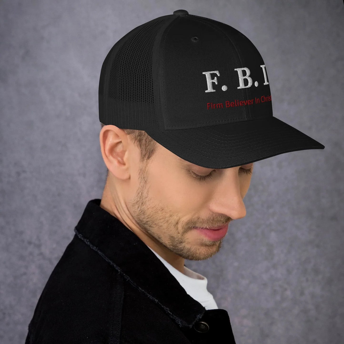 Black FBI Cap - God Cloth