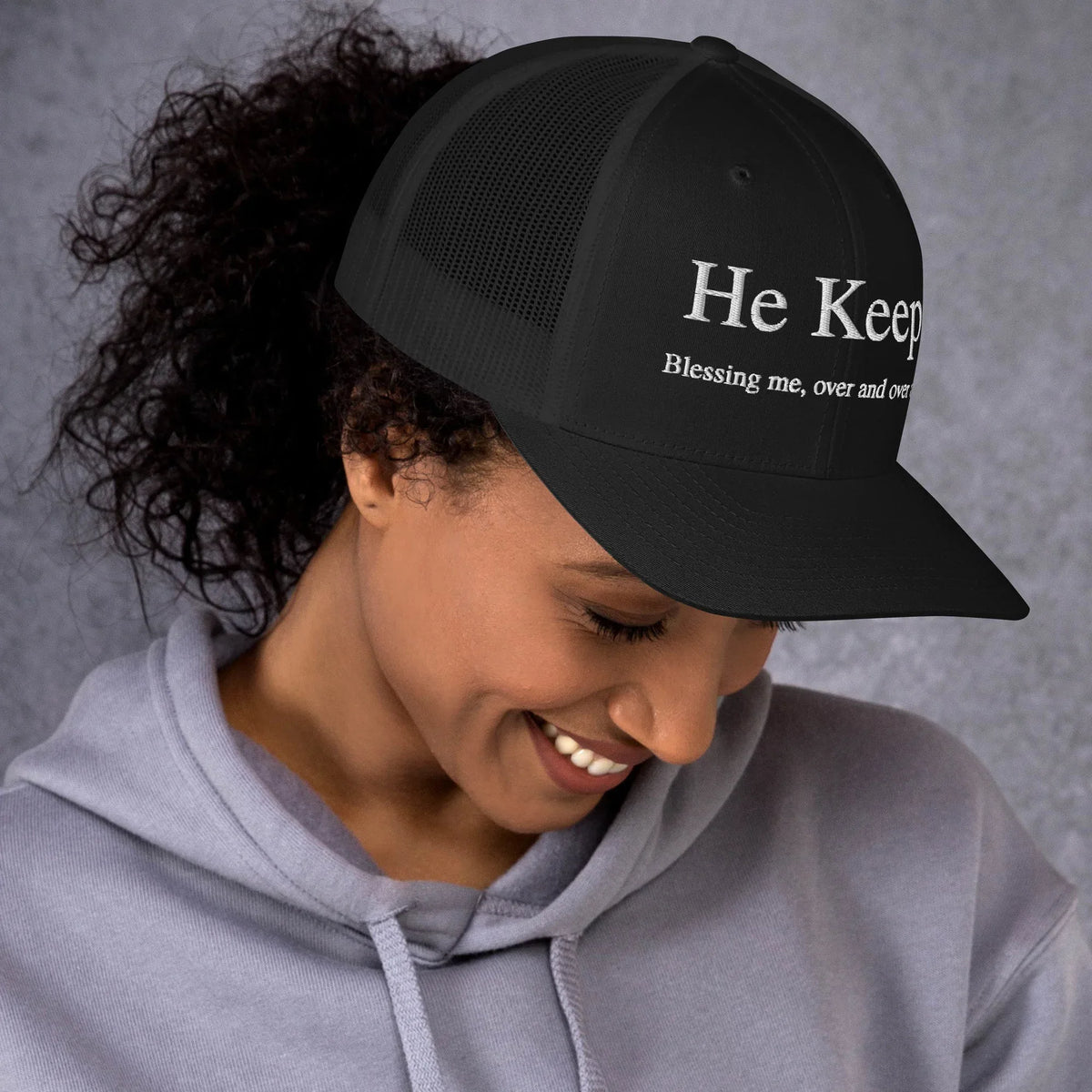 He Keeps Blessing Me Cap - God Cloth
