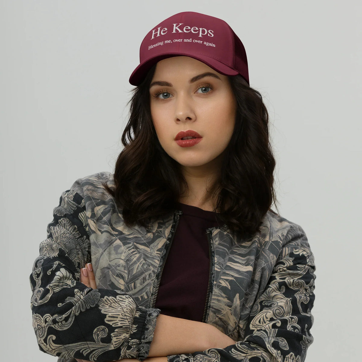 He Keeps Blessing Me Cap - God Cloth