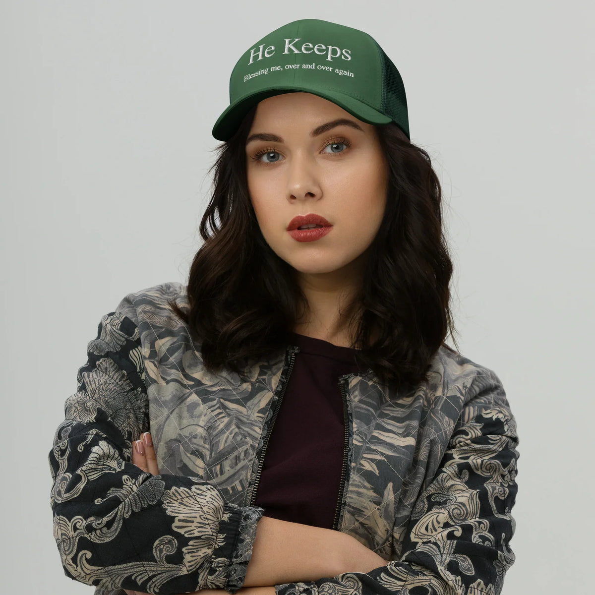 He Keeps Blessing Me Cap - God Cloth
