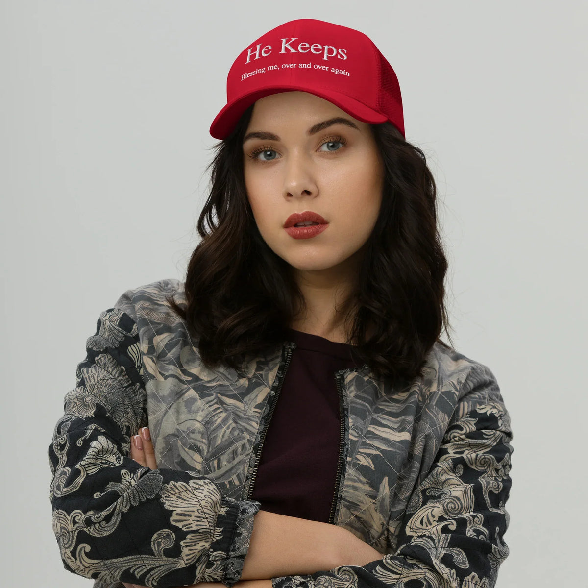 He Keeps Blessing Me Cap - God Cloth