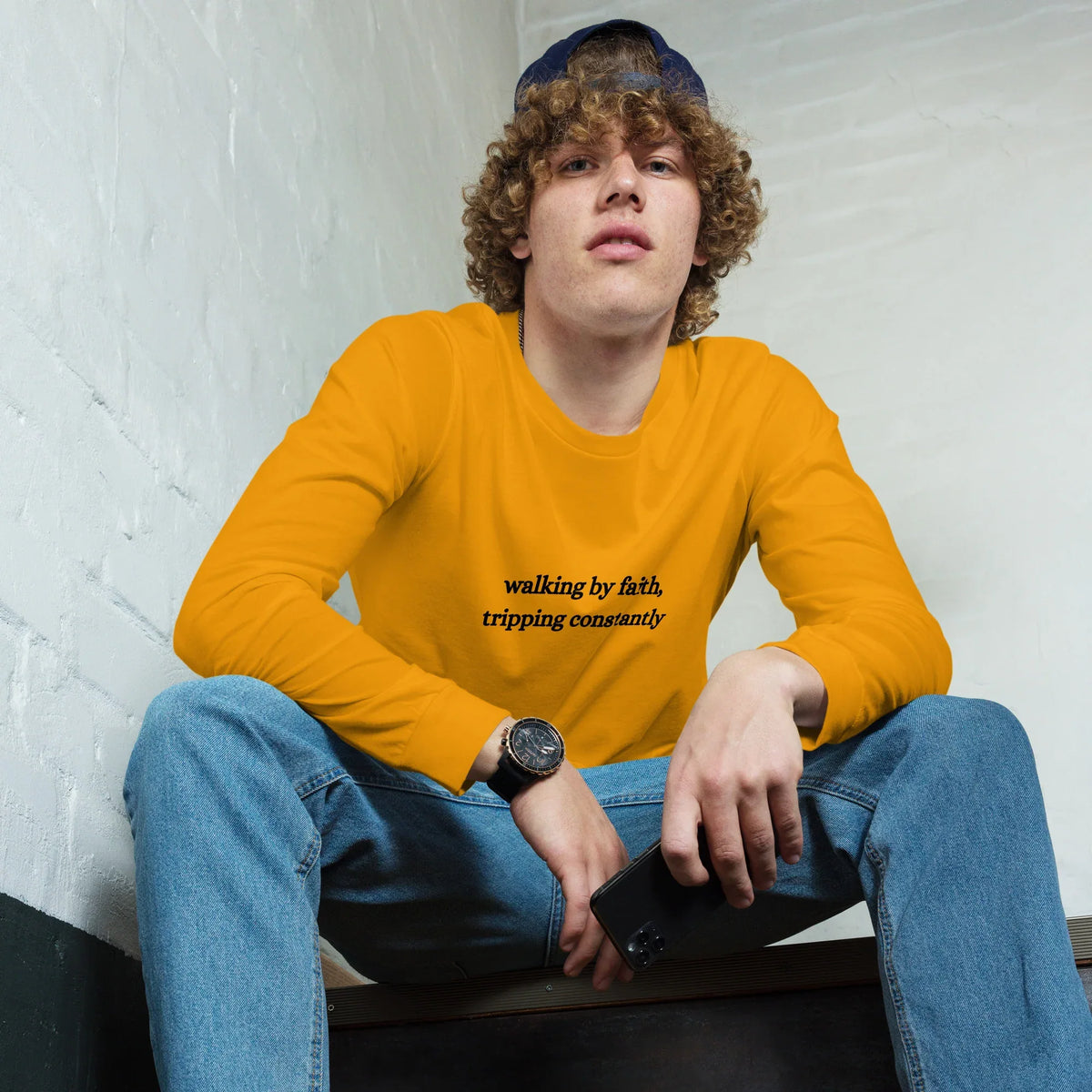 Walk By Faith Long Sleeve Tee - God Cloth