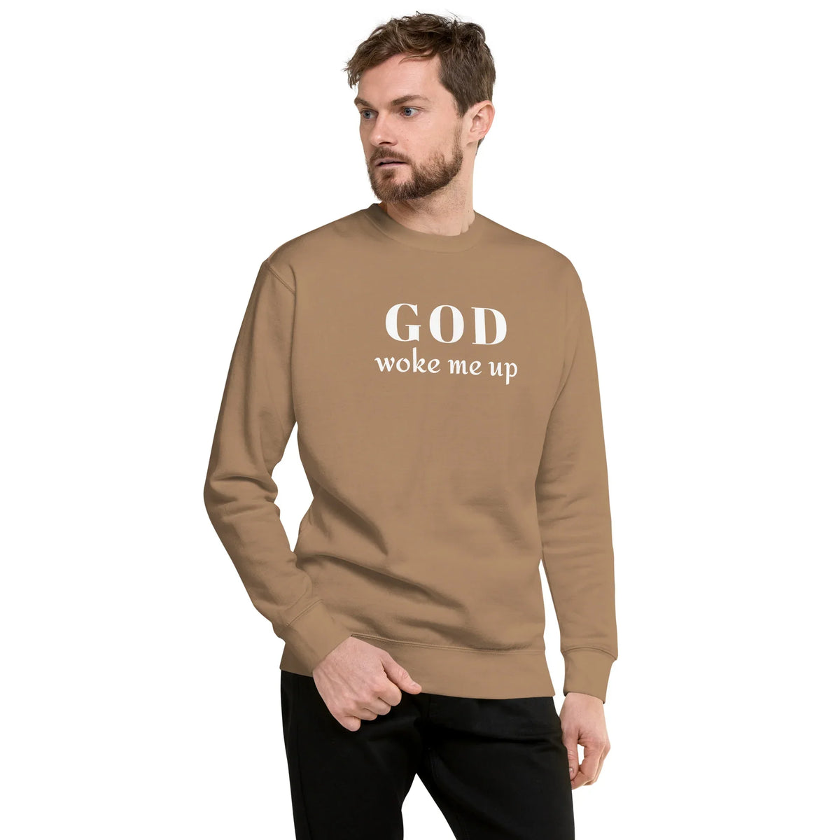 God Woke Me Sweatshirt - God Cloth