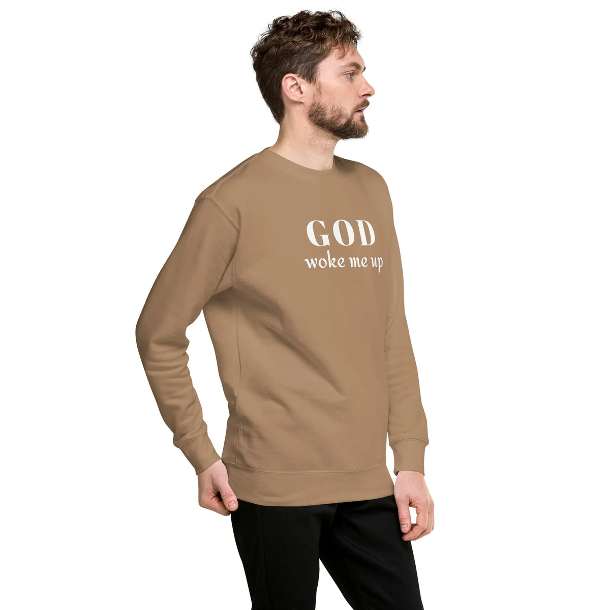 God Woke Me Sweatshirt - God Cloth