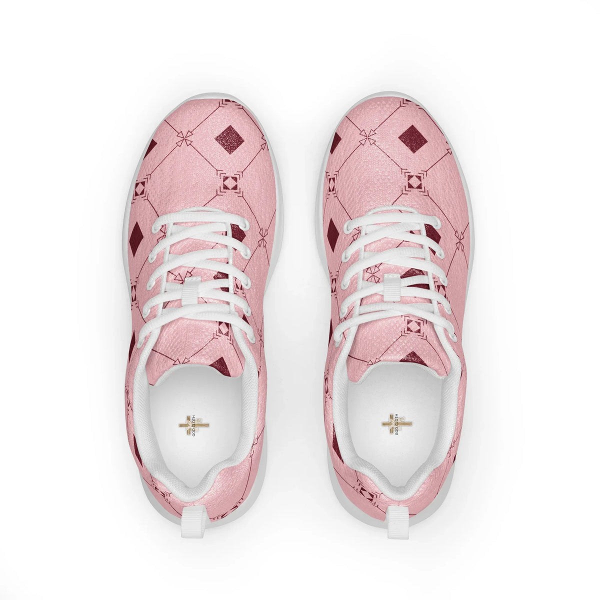 Women’s Pink Diamond Athletic Shoes - God Cloth