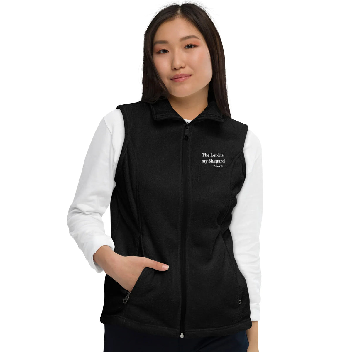 Women’s Columbia Fleece 23rd Psalms Vest - God Cloth