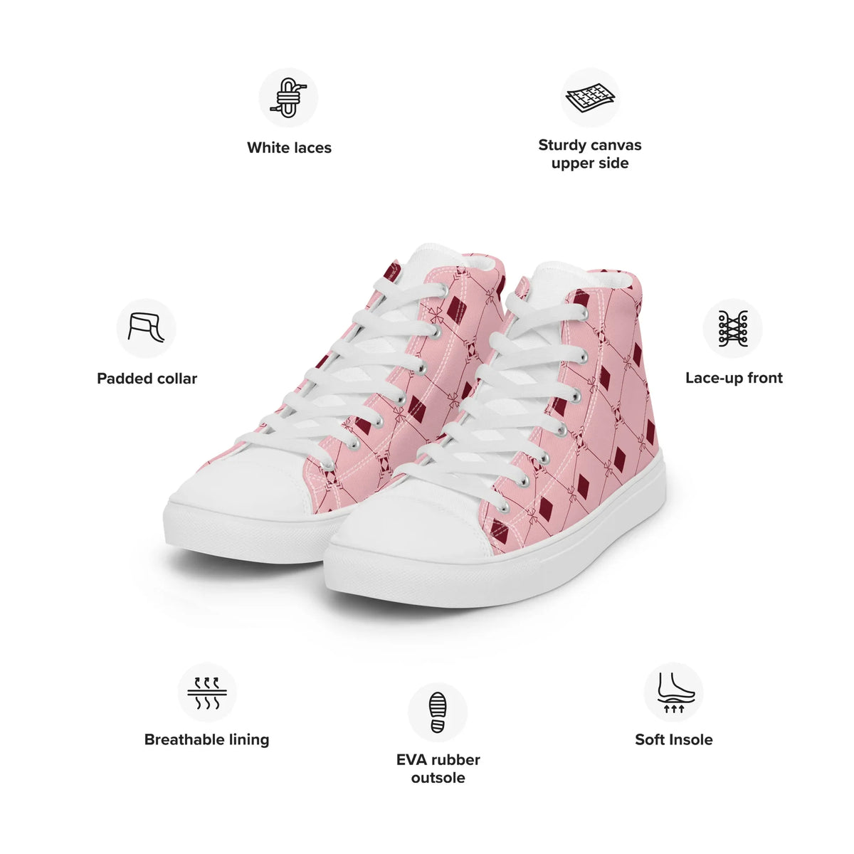 Pink Diamond High Tops - God Cloth