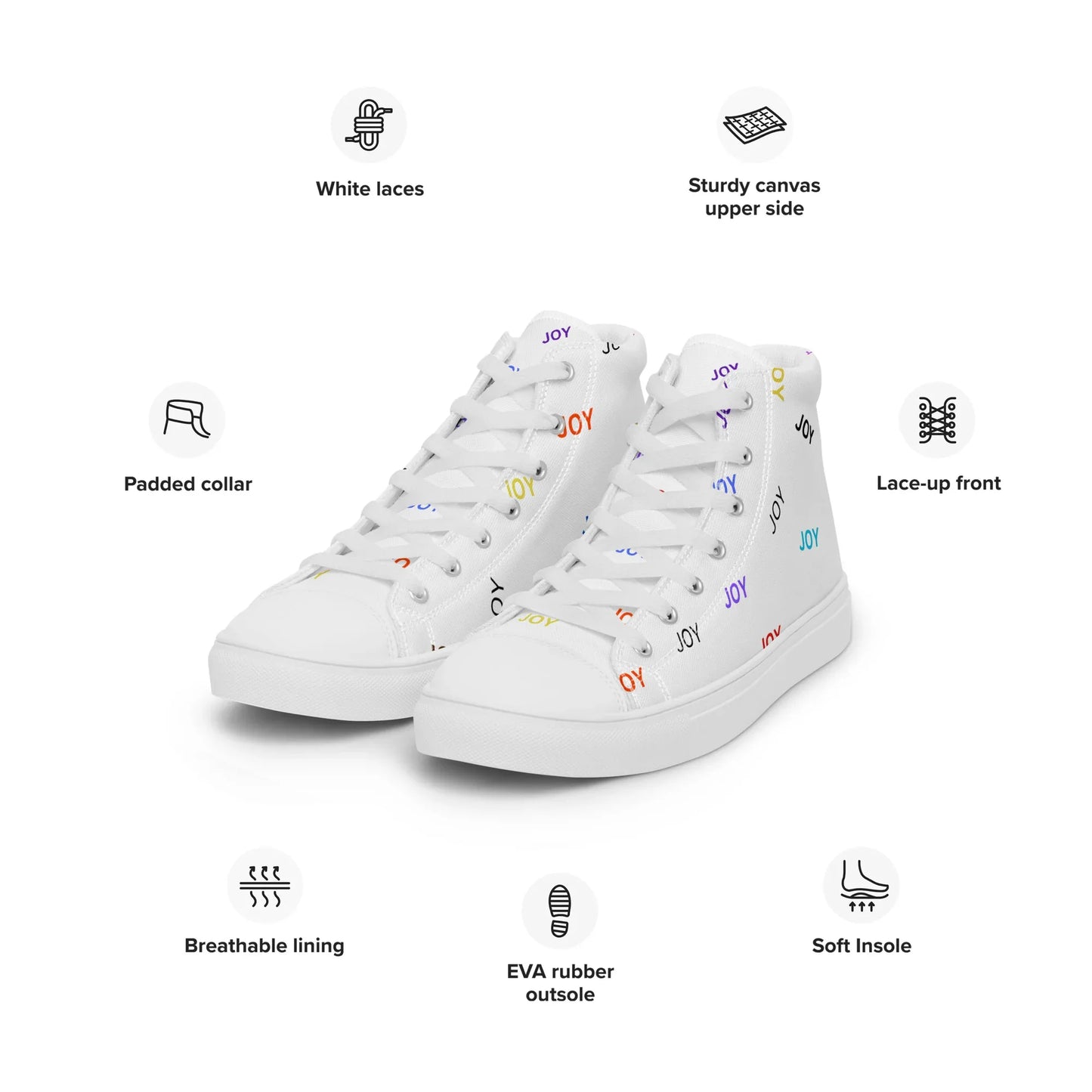 Joyful Women’s High Tops - God Cloth