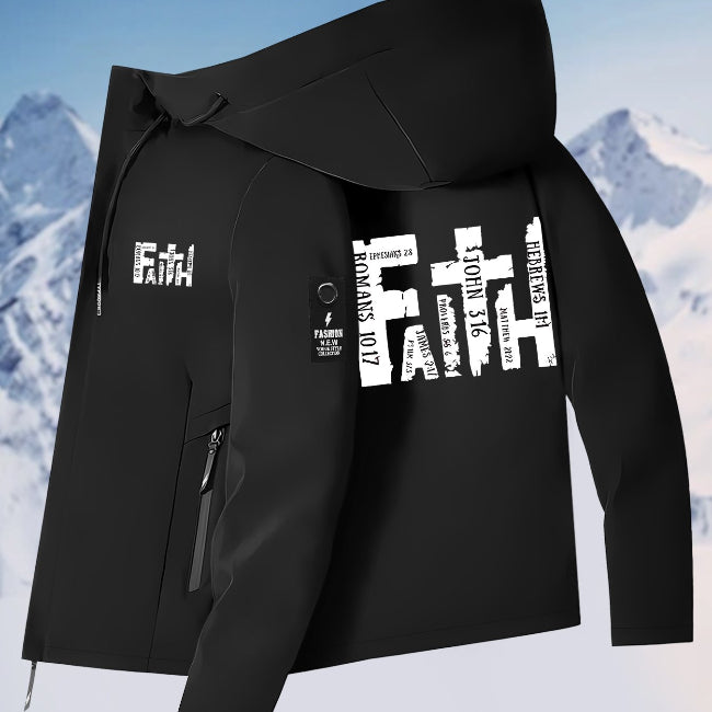 Men's Faith Graphic Hooded Jacket