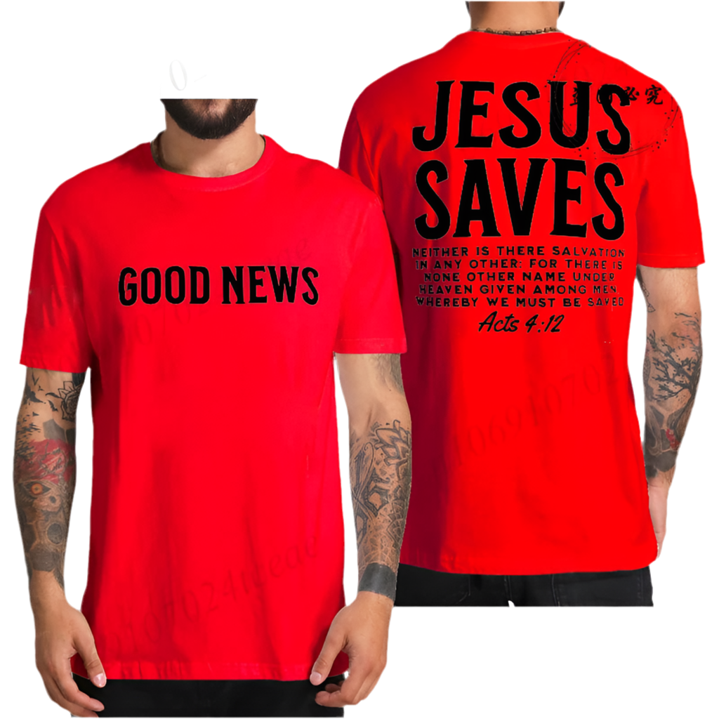 Good News Jesus Saves T Shirt
