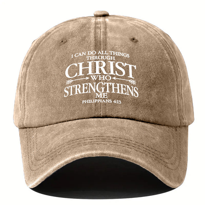 Christian Philippians 4:13 Bible Verse Cap