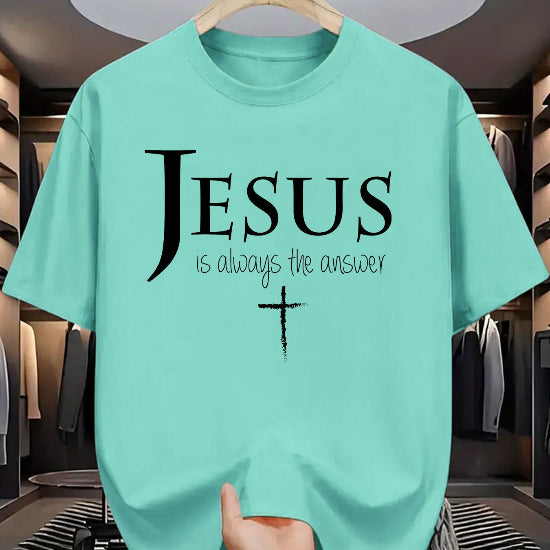 "Jesus is Always the Answer" Christian Graphic Tee