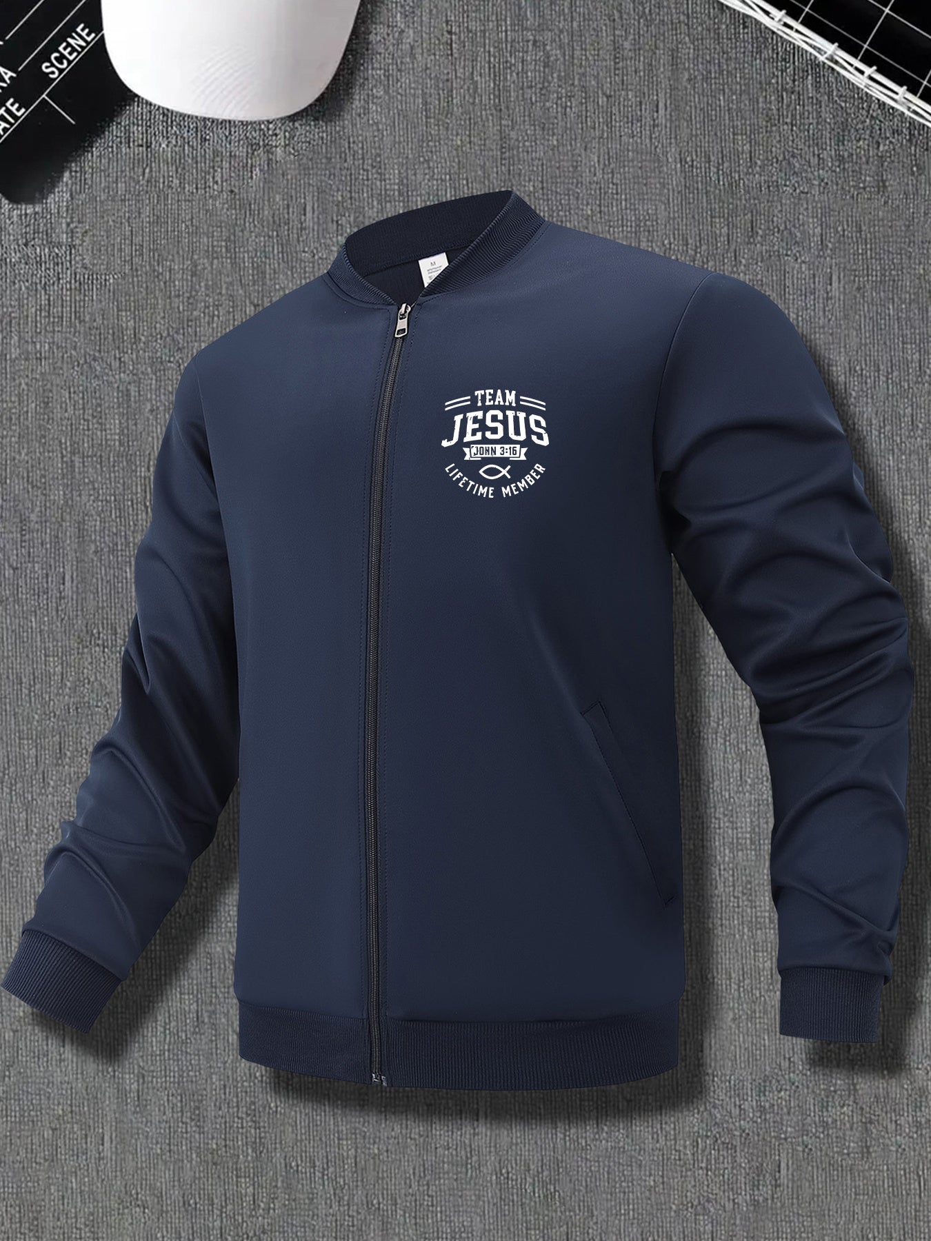 Men's Team Jesus Zip-Up Jacket