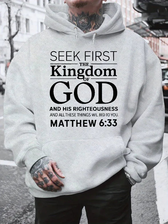 3D Matthew 6:33 Bible Verse Hoodie - God Cloth