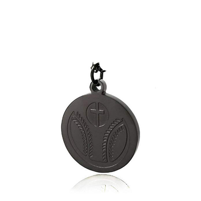 Unisex Baseball Cross Necklace