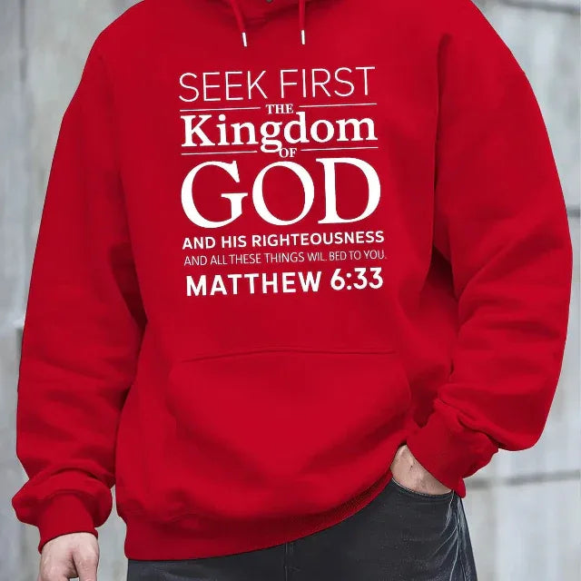 3D Matthew 6:33 Bible Verse Hoodie - God Cloth