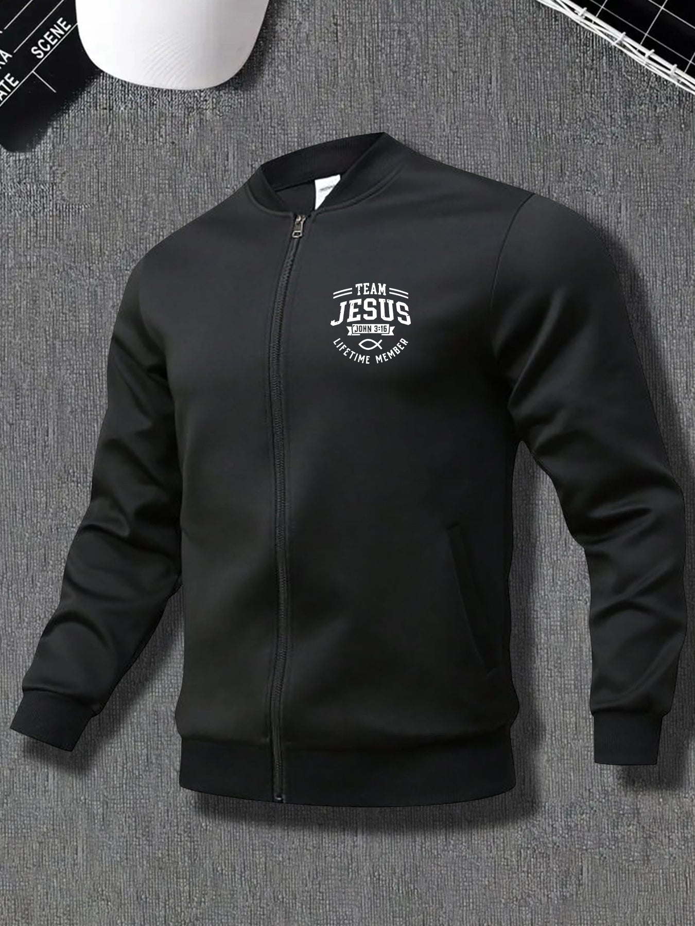Men's Team Jesus Zip-Up Jacket