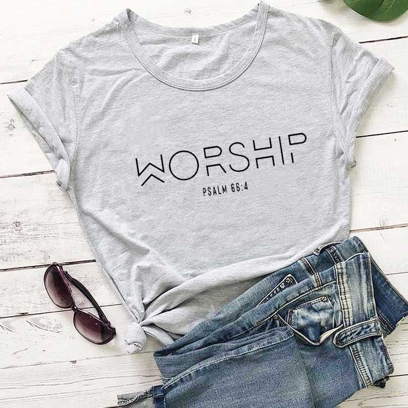 Lady's Worship Scripture T-Shirt