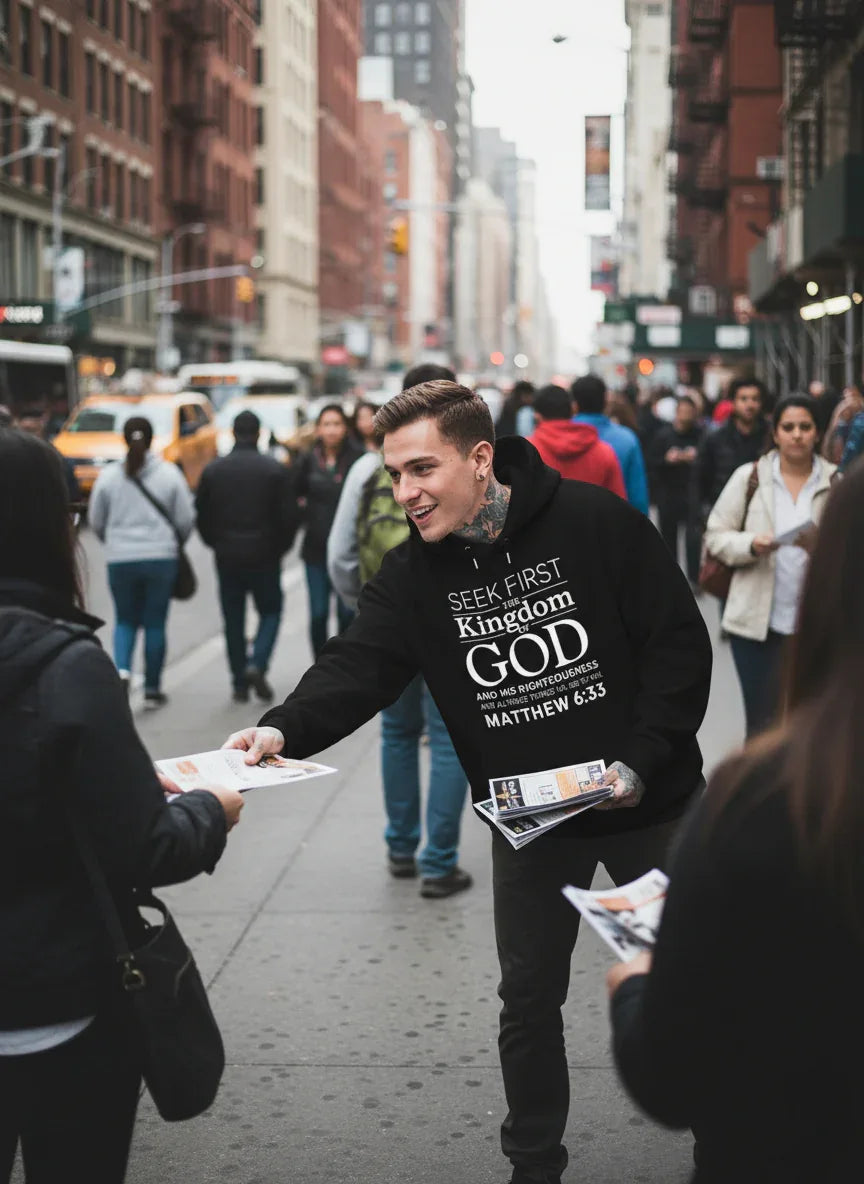 3D Matthew 6:33 Bible Verse Hoodie - God Cloth