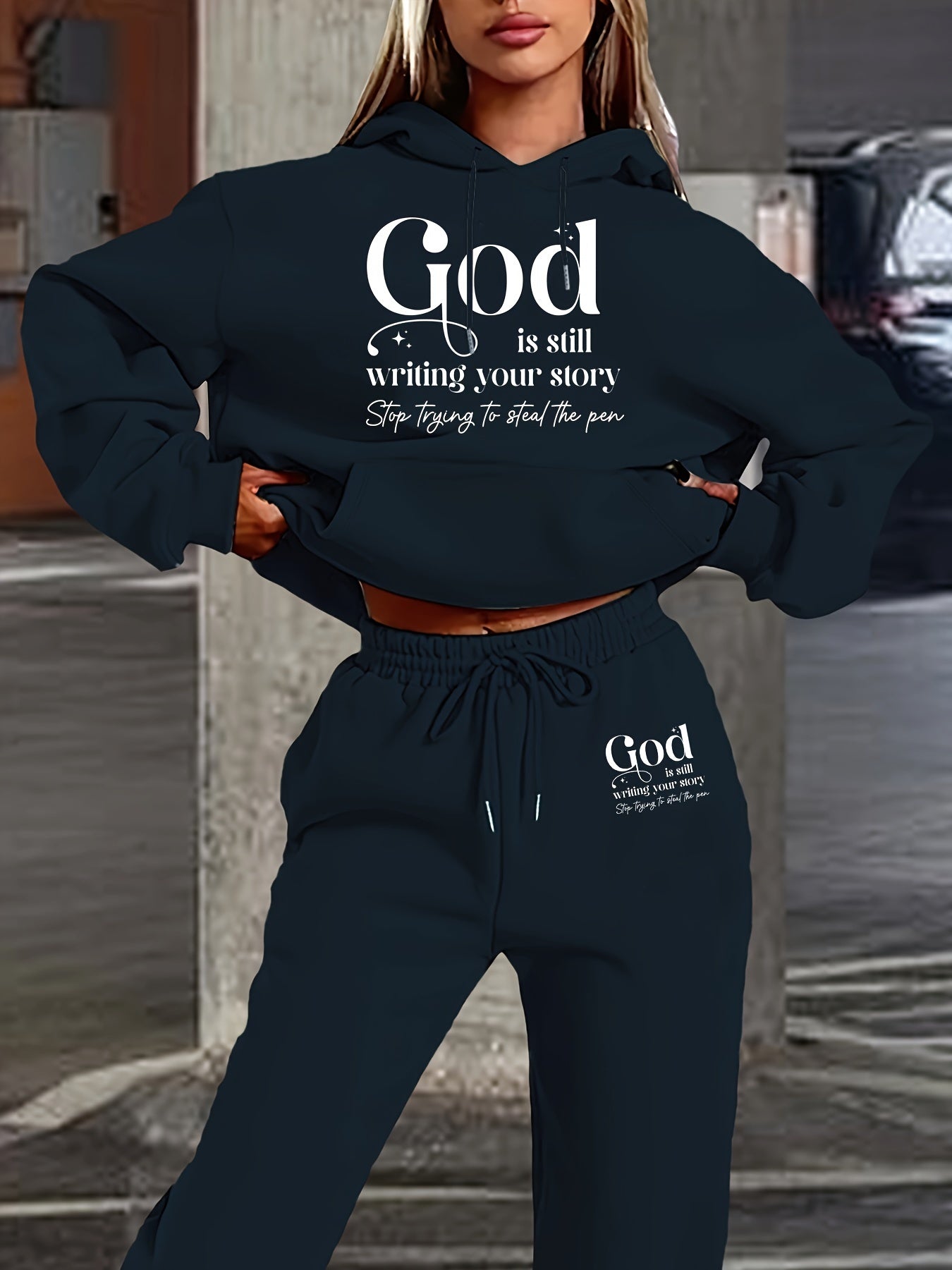 Women's Casual Hoodie & Jogger Set