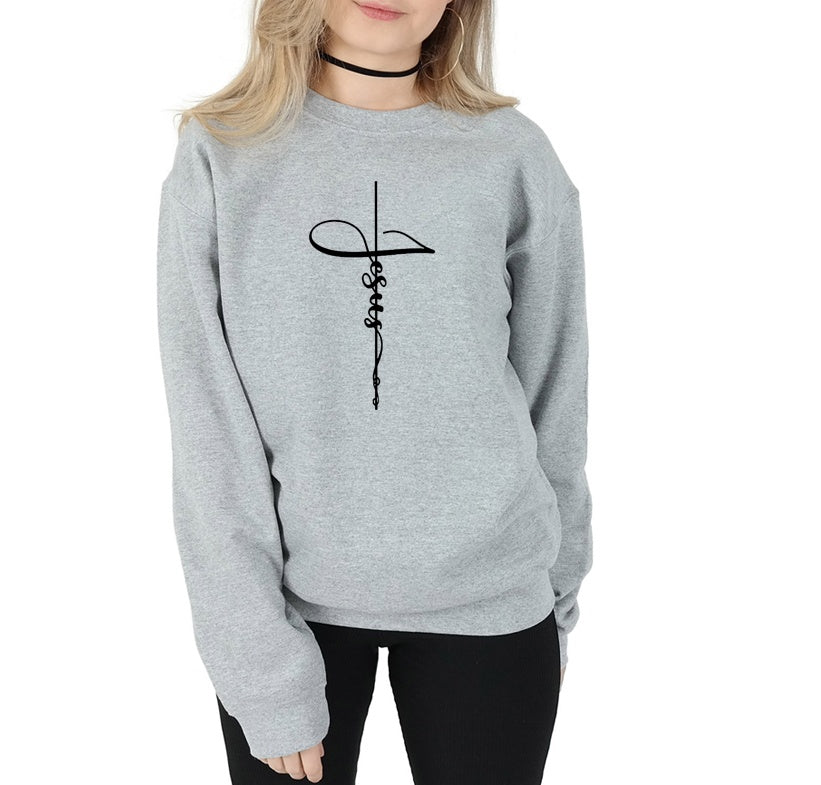 Jesus Faith Cross Sweatshirt