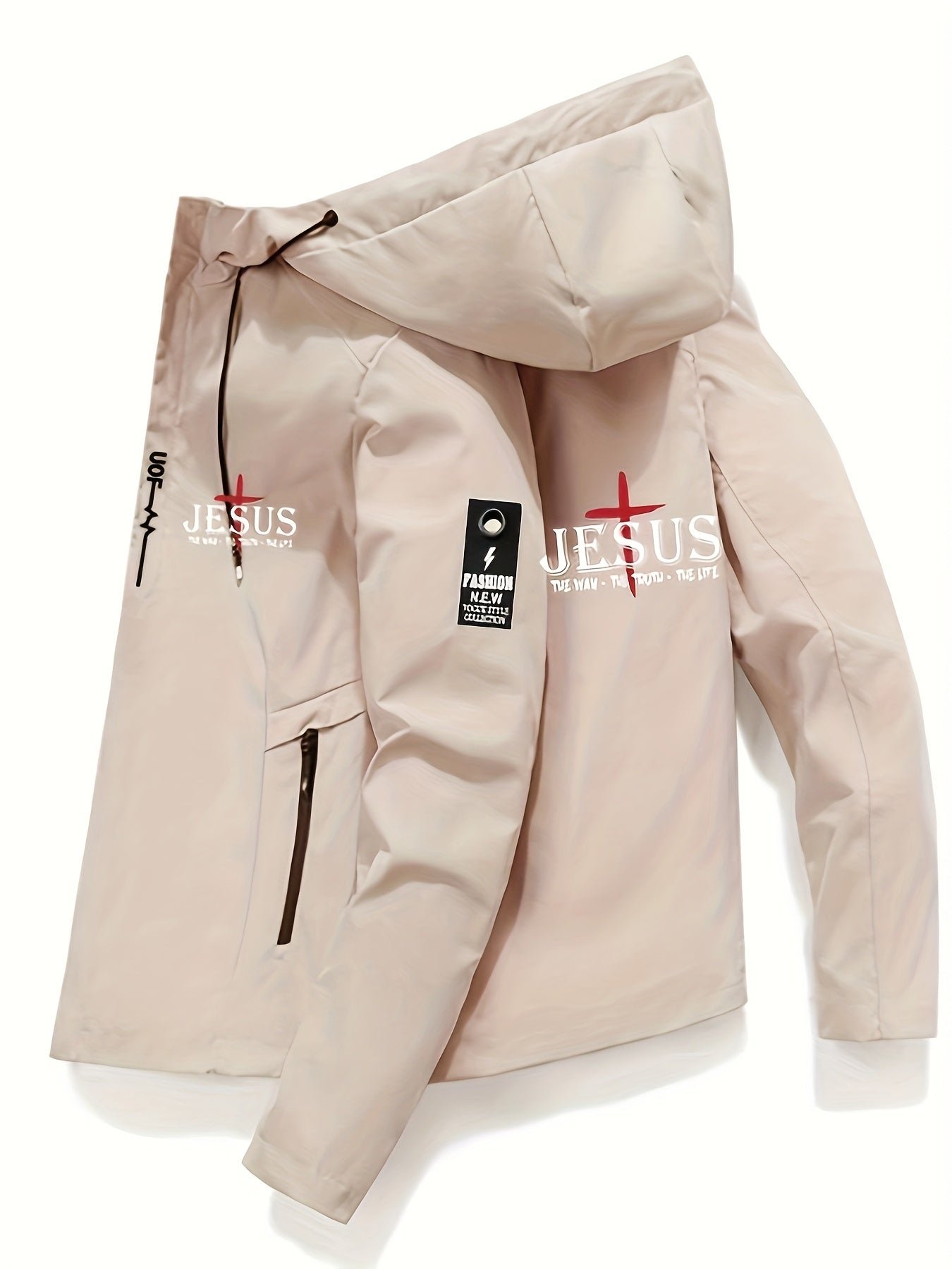 Jesus Graphic Hooded Jacket