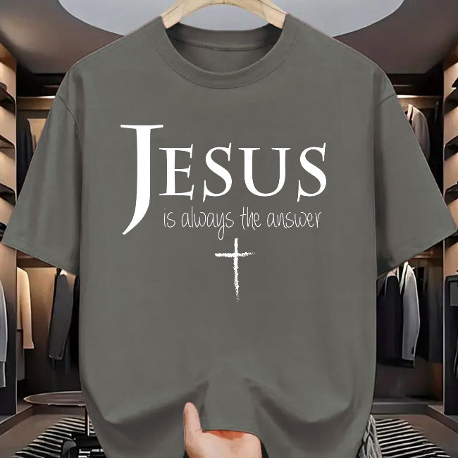 "Jesus is Always the Answer" Christian Graphic Tee