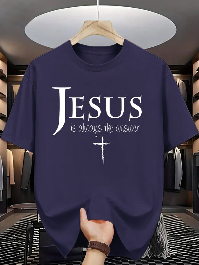 "Jesus is Always the Answer" Christian Graphic Tee