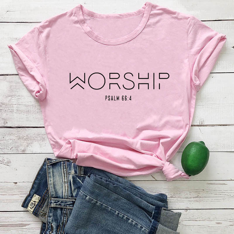 Lady's Worship Scripture T-Shirt